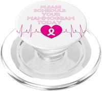Pianifica la tua mammografia oggi la consapevolezza del cancro al seno PopSockets PopGrip per MagSafe