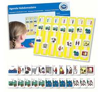 Pianificator Settimanale - Francese (prodotto di comunicazione visiva in plastica impermeabile per autismo, bambini autistici)