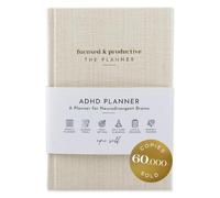 Pianificatore ADHD per adulti: Focus Planner per la produttività, un planner per cervelli neurodivergenti, organizzazione, definizione degli obiettivi e gestione del tempo, regalo per uomini e donne