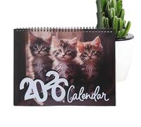 Pianificatore Annuale Di Gatti - Calendario Delle Pareti Animali | Calendario 2026 Per Per L'home Office | Organizzatore Da Tavolo Ed Elemento Decorativo Per Gli Amici Di Gatto | Idea Regalo