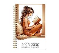 Pianificatore Annuale Diario Quaderno con Rilegatura a e Alette | Planner per l'Anno Scolastico per Insegnanti, Studenti, Scuola, Università, Lavoro d'Ufficio