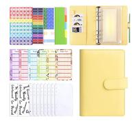 Pianificatore di budget - Organizer settimanale per denaro e diario in pelle PU, libro conti e pianificatore mensile delle spese, per sfide finanziarie, risparmio, pianificazione dei pagamenti a casa