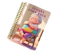Pianificatore di fitness per anziani: libro di routine yoga morbido, programma di esercizi a basso impatto, allenamento di mobilità illustrato, guida di stretching con tracciamento pro
