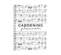 Pianificatore di giardinaggio Libro completo dell'orto 12 mesi Tracker per la cura delle piante Notebook di pianificazione del giardinaggio Programma di irrigazione delle piante