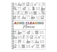 Pianificatore di pulizia ADHD - Programma di pulizia della casa e gestione delle liste di controllo per organizer giornaliero, settimanale e mensile
