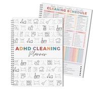Pianificatore di pulizia ADHD, programma di pulizia e lista di controllo, organizer per adulti e donne, lista di controllo per quaderni, giornaliero, settimanale, mensile, per tabelle di lavoro