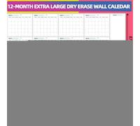 Pianificatore di pulizia secca gigante - Grafico di programmazione riscrivibile, Wall Board di grandi dimensioni | 35x58in eliminabile organizzatore mensile, tracker di attività domestiche, calendario