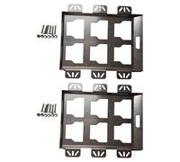 Pianificatore di utensili per veicoli Piastra di montaggio Struttura coerente contro il piano di scossa per materassi per camion aree di lavoro Costruzione in metallo 6 elementi di fissaggio Piastra