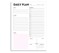 Pianificatore giornaliero dei pasti di fitness con 60 fogli di monitoraggio dei pasti fitness blocchi note di monitoraggio dell'allenamento Diario Notebook Book Review Journal