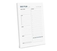Pianificatore giornaliero dei pasti di fitness con 60 fogli di monitoraggio dei pasti fitness blocchi note di monitoraggio dell'allenamento diario notebook portatile lettura recensione blocchi note