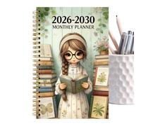 Pianificatore Mensile 5 Anni Quaderno 2026-2030 60 Rilegatura a 21x14 cm | Blocco Note per Cose da e Pianificazione Per Casa Scuola Ufficio Studio Dormitorio Appartamento