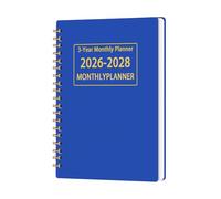 Pianificatore Mensile - Organizzatore Personale Cartaceo Con Obiettivi Mensili | Journal Di Organizzatore Personale A Di 3 Anni | Notebook Di Carta A Colori Solidi | Pianificazione 'agenda