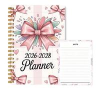 Pianificatore mensile: planner senza data per 36 mesi, pagine di design premium, formato grande portatile, vista settimanale mensile strutturata per progetti accademici