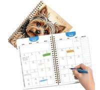 Pianificatore multiannuale mensile settimanale in , calendario O | Planner annuale con animali 2027-2030, calendario con copertina rigida per agenda, appuntamento, ufficio, scuola, aula