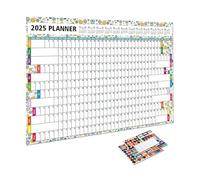 Pianificatore Murale - 2025 Calendario Delle Pareti Grandi, 12 2025 Pianificatore Annuale Calendaar | Accademico Waall Planneer | Lavoro Pieghevole Waall Caleendar Per Casa, Ufficio, Scuola E Org