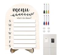 Pianificatore Settimanale Magnetico - Pannello Cancellabile A Secco Per Pianificazione - In Legno,Pensieri 'Per Necessità Studentesche Decorazioni Studio Forniture Pianificazione Lavoro