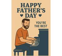 Pianist Dad | Sketchbook, format A5: 200 Blank Pages for Drawing and Writing | A Thoughtful Gift for Dad, Father’s Day | Glossy Cover