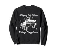 Pianista Che Dice Pianoforte a Coda Felpa