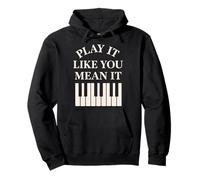 Pianista classico Piano Vita Musica Recital Regalo Chopin Felpa con Cappuccio