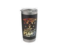 Pianista e cani Bicchiere termico in acciaio inox doppia parete