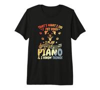 Pianista e Cani Maglietta Premium