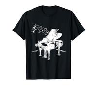 Pianista Idea Regalo Note Musicali Pianoforte Maglietta