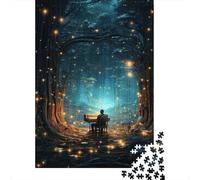 Pianista nella foresta Puzzle 1000 Pezzi Carta per Adulti Notte magica Gioco di Puzzle 1000 Pezzi 52x38cm/1000pcs