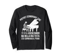 Pianista nella Mia Testa STO Suonando Il Piano Pianoforte Maglia a Manica