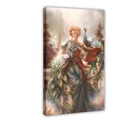 PIANK Poster su tela con mitologia greca La dea del matrimonio - Poster su tela da parete per camera da letto, ufficio, camera da letto, regalo, cornice 30,5 x 45,7 cm