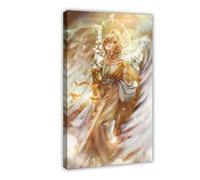 PIANK Poster su tela con mitologia greca La dea della giustizia - Themis, decorazione da parete per camera da letto, ufficio, stanza, regalo, 30,5 x 45,7 cm