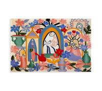 PIANK Poster su tela con religione brasiliana di Tarsila Do Amaral, decorazione da parete per camera da letto, ufficio, stanza, regalo, senza cornice, 30,5 x 45,7 cm