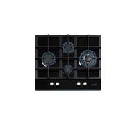CATA LCI 6031 BK Piano Cottura a Gas Butano a 4 Fuochi 1 Tripla Corona Predisposto per Cottura a Gas Naturale Larghezza 64 cm Potenza Totale 9,25 Kw Griglie e Bruciatori a Gas Smaltati