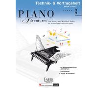 Piano Adventures Technik Vortragsheft Stufe 3 | Klavier Notenheft mit Etüden und Technikübungen | Klavierschule für Kinder und Jugendliche | Klavier Techniktraining mit Fingersatz und Phrasierung