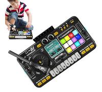 Piano con microfono, tavolo portatile tavolo ricarica USB con luci, strumento musicale audio digitale dj Learning tastiera mixer per la raccolta