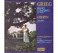Piano Concerto In A-Minor / 3 Etudes - Edvard Grieg / Chopin, Ludwig Hoffmann With The Bamberger Symphoniker, Horst Stein LP