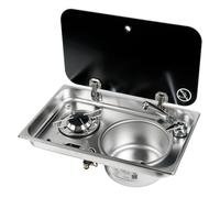 Piano cottura 1 fuoco - lavello DX con miscelatore Lavandino - 1 PZ Osculati -
