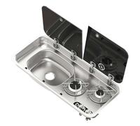 Piano cottura 2 fuochi - lavello SX con miscelatore Lavandino - 1 PZ Osculati
