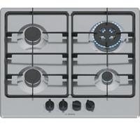 Piano Cottura 4 Fuochi a Gas Larghezza 60 cm (1 Bruciatore Wok) in Acciaio Inox colore Inox - PGH6B5K60 Serie 4