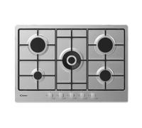 Candy Timeless CEL7P4WX Acciaio inox Da incasso 74.5 cm Gas 5 Fornello(i)