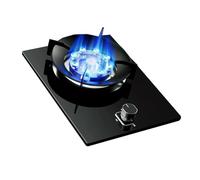 Piano cottura a gas 1 bruciatore,5.2KW 9 cavità Alta Fuoco Gas Stufa,Vetro temperato Top Wok Bruciatore,con protezione di spegnimento,per NG/GPL Source (GPL)