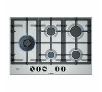 Bosch Serie 6 PCS7A5B90 Piano cottura a gas 75 cm Acciaio inox