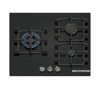 Bosch - Piano cottura a gas, serie 4, 60 cm, gas stop, vetro temperato, nero, PNC6B6K40