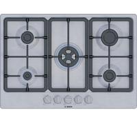 Bosch Serie 4 PGQ7B5K90 , Piano cottura a gas, 75 cm, Acciaio inox