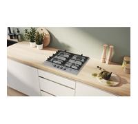 Piano cottura a gas - BOSCH Serie 6 - 4 fuochi - 52 x 58,2 x 4,5 cm - PCP6A5I90 - Acciaio inox