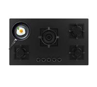 Piano cottura a gas Cecotec Bolero Squad G 5800s Eternal Nano 5 fuochi Nano Glass nero