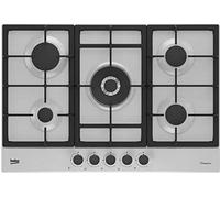 Beko HIAW75225SXE piano cottura Acciaio inox Da incasso 75 cm Gas 5 Fornello(i)