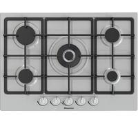 Piano Cottura a Gas Hisense GM773XF 70 cm Colore Inox 5 Zone Griglie In Ghisa