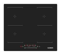 Piano cottura a induzione 60 cm, anti-graffio, resistente ai graffi, funzione di mantenimento al caldo, piano cottura a induzione, 4 piastre, Flexzone, Autark, 7400 Watt, senza cornice, touch screen