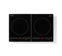 Piano cottura a induzione a 2 fuochi da 3500W a prova di surriscaldamento con timer e azione turbo - Nouvo