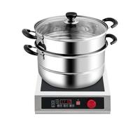 Piano cottura a induzione da 3500 W, singolo digitale per uso commerciale e domestico, controllo della temperatura/potenza a 10 livelli, sistema di protezione di sicurezza, spina UE 220-240 V (nero)